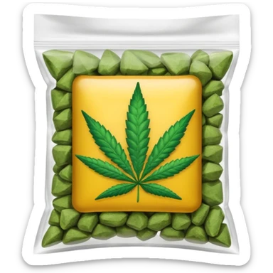 weed pound baggie with name stunk sticker