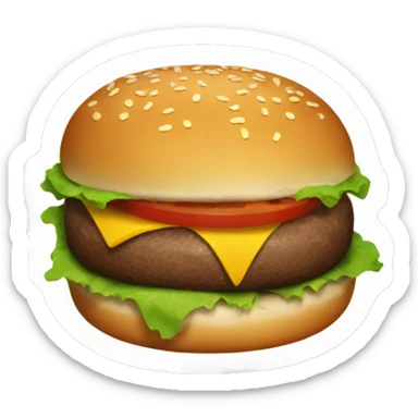 Burger sticker