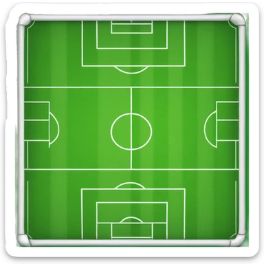 soccer pitch like a long ruler sticker