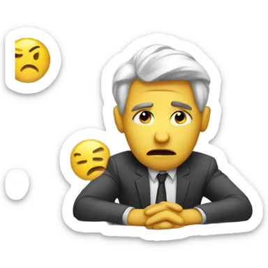 Tired bored at work sticker