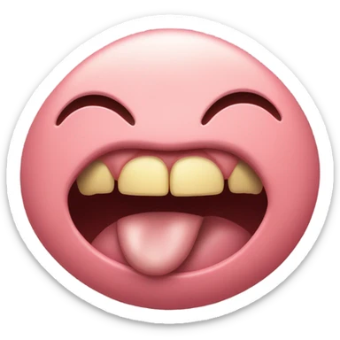 shaking tongue sticker