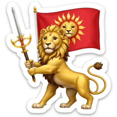 پرچم شیر و خورشید دوران شاهنشاهی ایران sticker