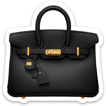 black birkin bag  sticker