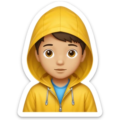 Raincoat Kid sticker