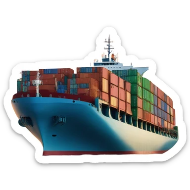 cargo ship sticker