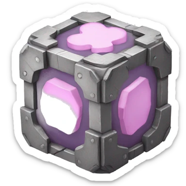 companion cube sticker