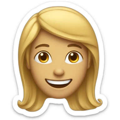 Une personne souriante sticker