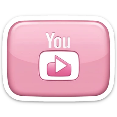 Pink pastel YouTube  sticker