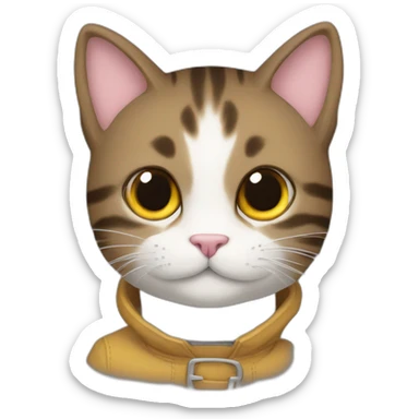 Gato con bota sticker