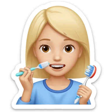 daily routines girl sticker