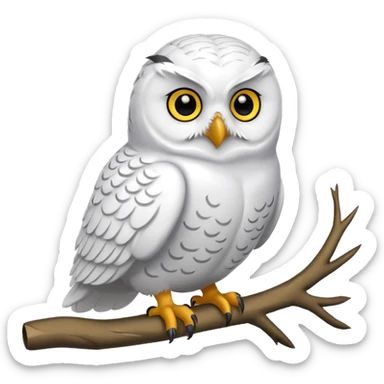 snowy owl sticker