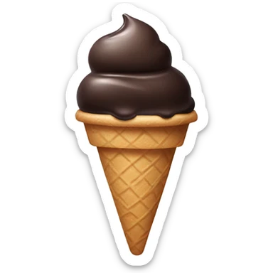 Dark ice cream  sticker
