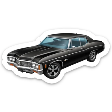Batman’s race-bred 1969 Chevy Impala sticker
