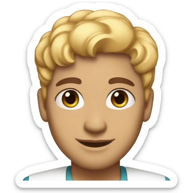 light-skinned restaurateur and blogger shake hands with perfect eyes sticker