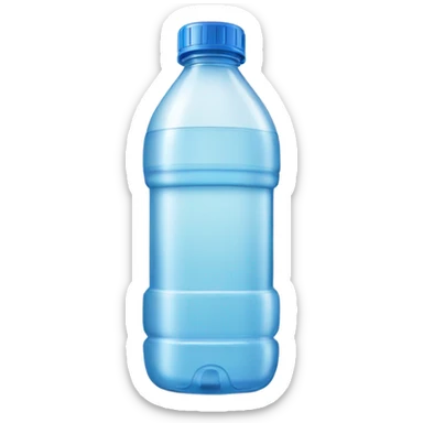 Bottle of water sticker