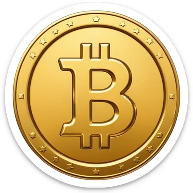 Bitcoin coin emoji sticker