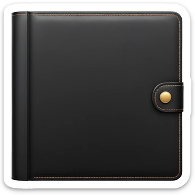 closed black book sticker