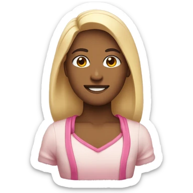 Vareta bege com ponta rosa  sticker