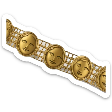 Golden Society bracelet jewelry sticker
