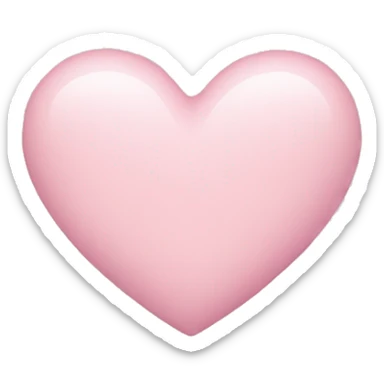 Pastel pink heart sticker