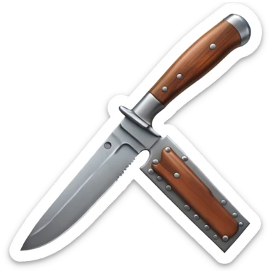 hunting knife sticker