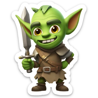 Goblin dart clash royale sticker