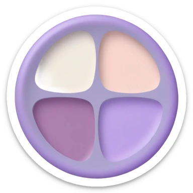 Paint palette pastel violet sticker