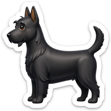 Scottie dog emoji sticker