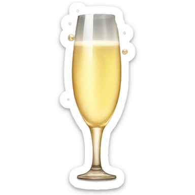 Champagne with bubles sticker