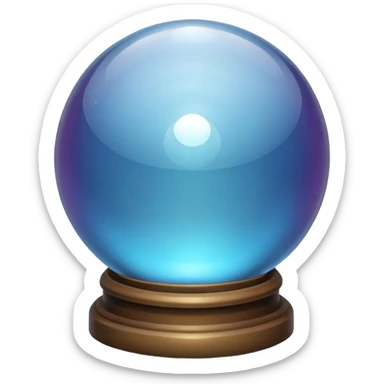 Crystal ball sticker