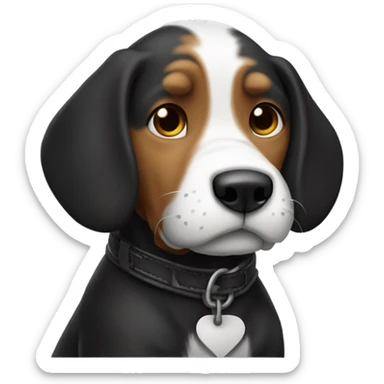 Cross between Clifford and Snoopy sticker