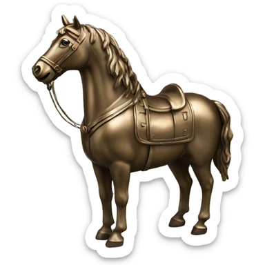 Cheval en bronze sticker