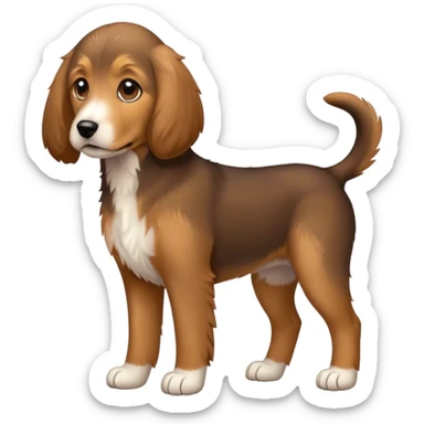 hound puppy full body sticker