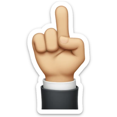 finger pointer sticker