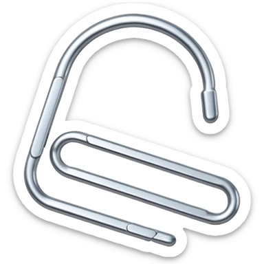 white paper clip sticker