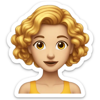 Beauty-caucasian-full-body-Girl and the honey sticker