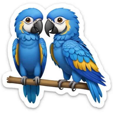 Arara azul passaro sticker