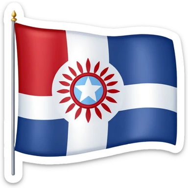 Cherokee flag 
 sticker