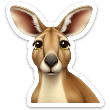 kangaroo simple tye sticker