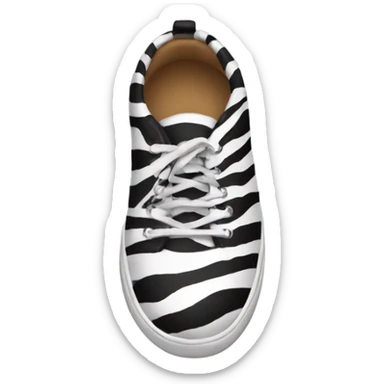 Zebra shoes sticker