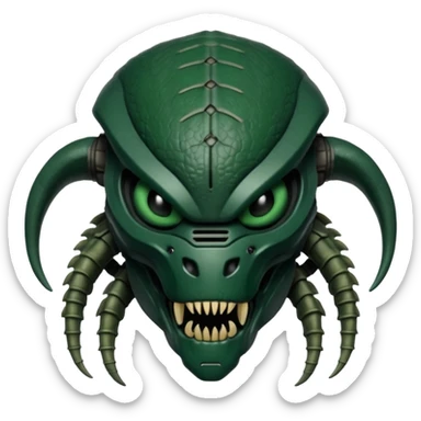 alien like in the movie predator   sticker