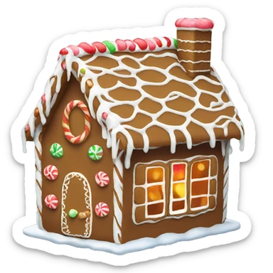 Gingerbread house sticker