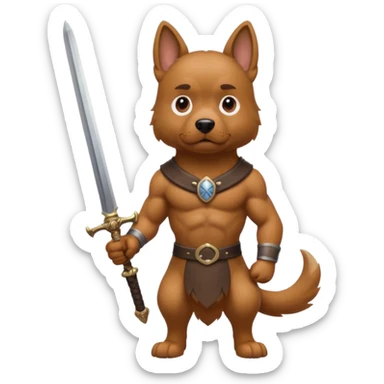 собака з мечем sticker