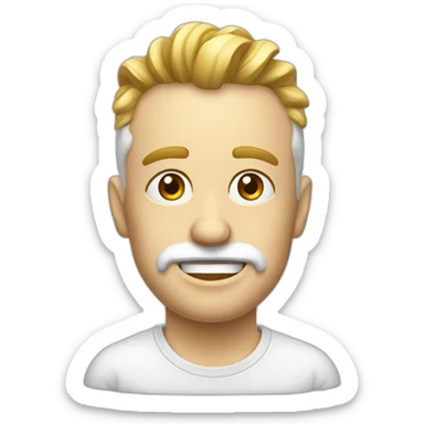 Dros of White viscous liquid sticker