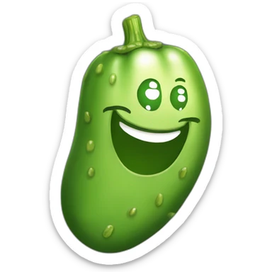 happy pickle sticker