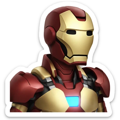 My avatar with logo ironman in the arm sticker