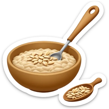 cucharada de harina de avena sticker