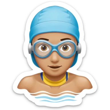 swimmer with water Athlete in Action sticker
