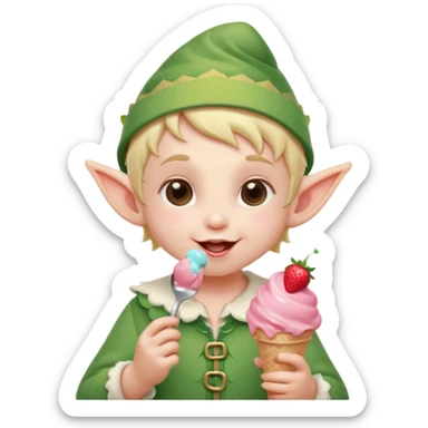 
baby elf with strawberry ice cream




 sticker
