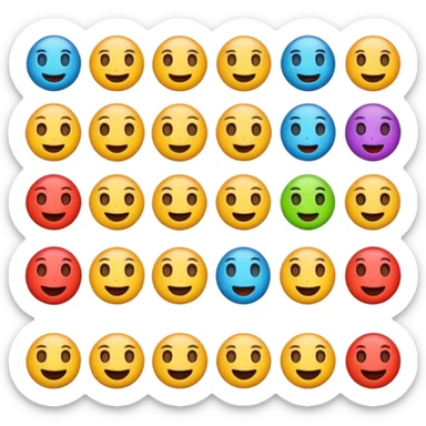 Freaky emojis sticker